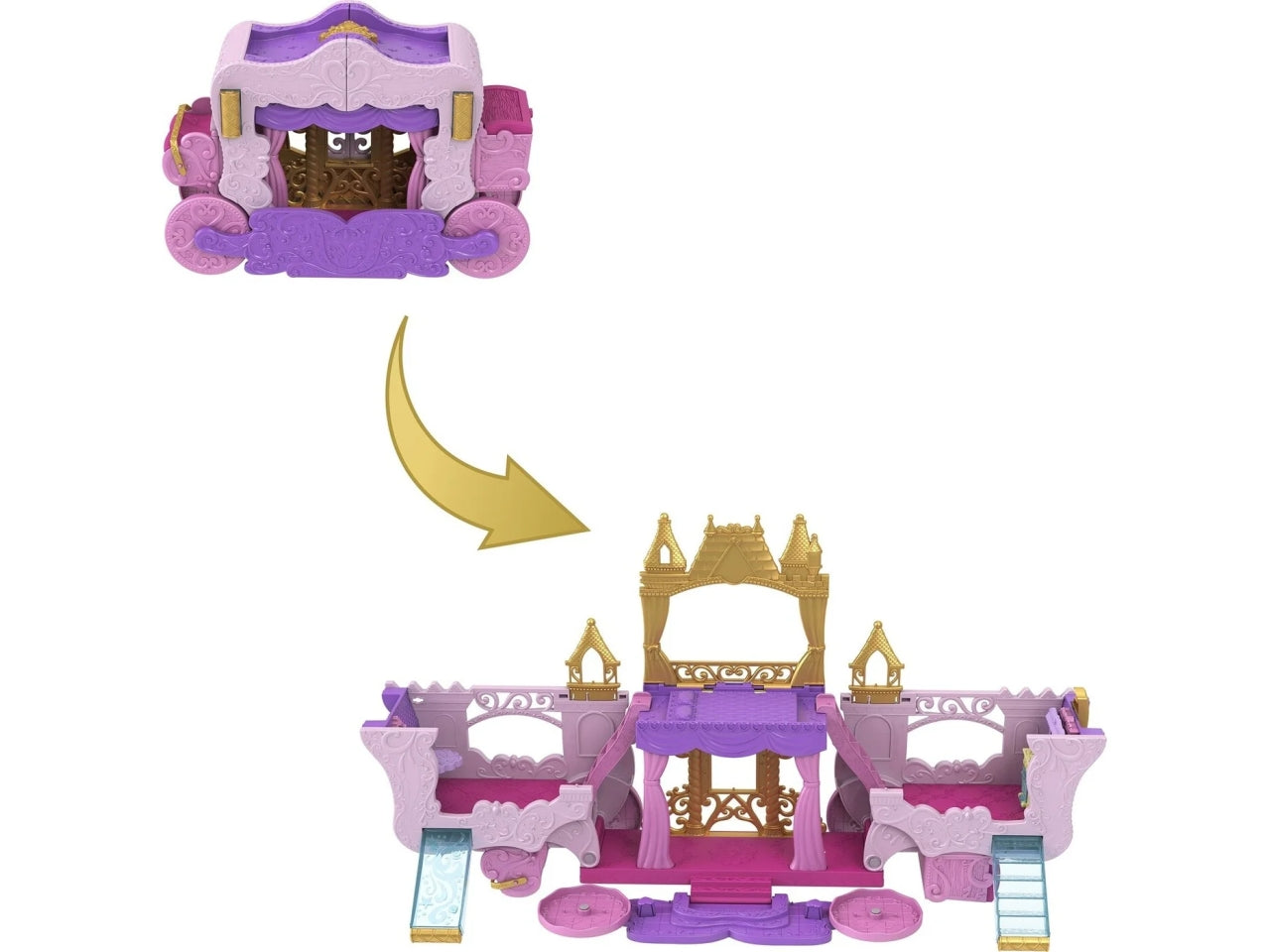 Disney princess playset castello + carrozza