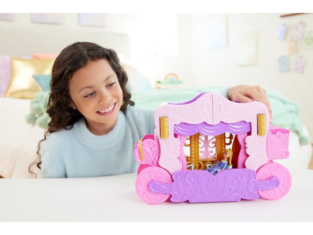 Disney princess playset castello + carrozza