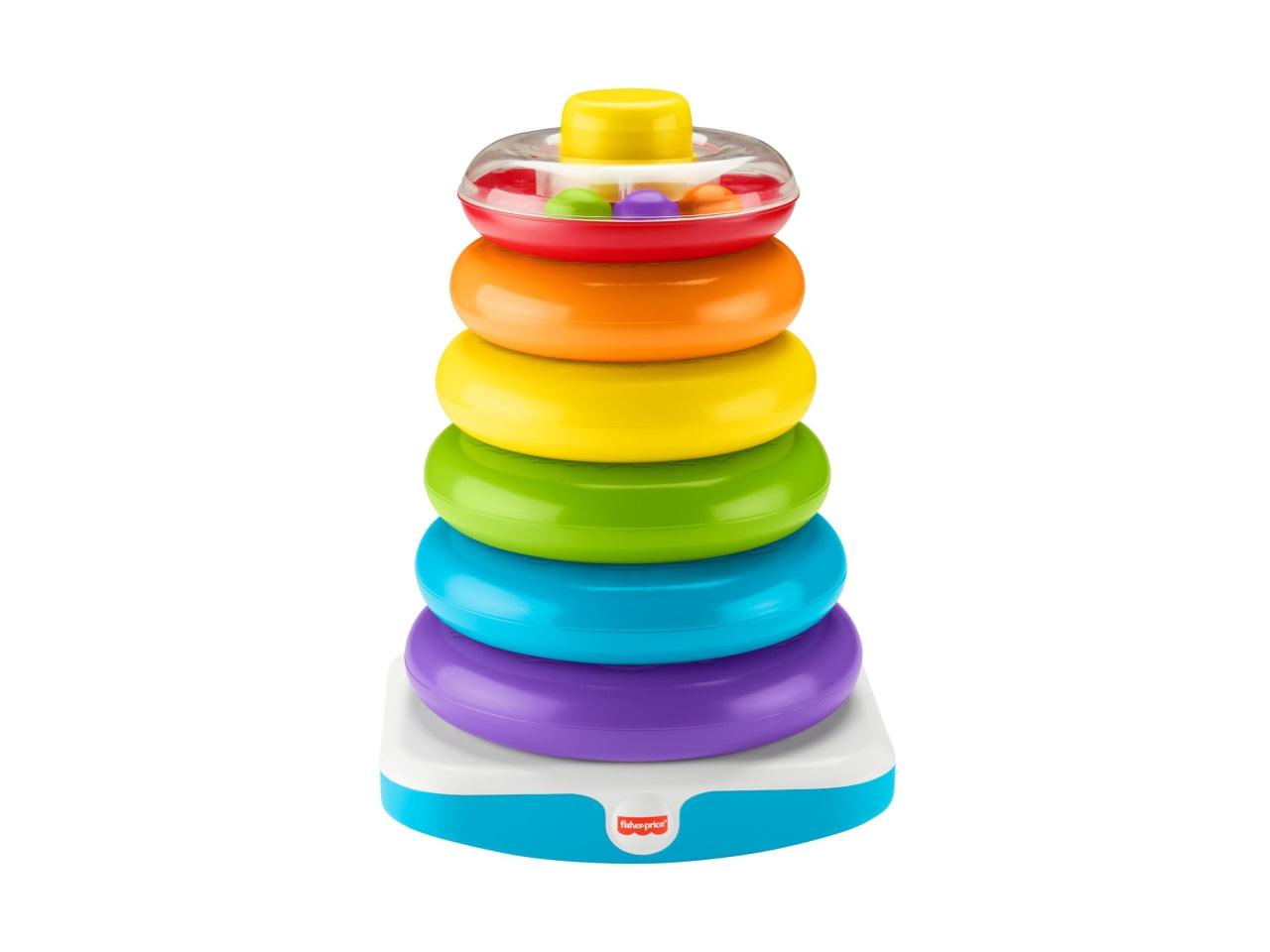 Fisher-Price Piramide 5 Anelli Gigante, Giocattolo Impilabile per Bambini 12+ Mesi - Mattel