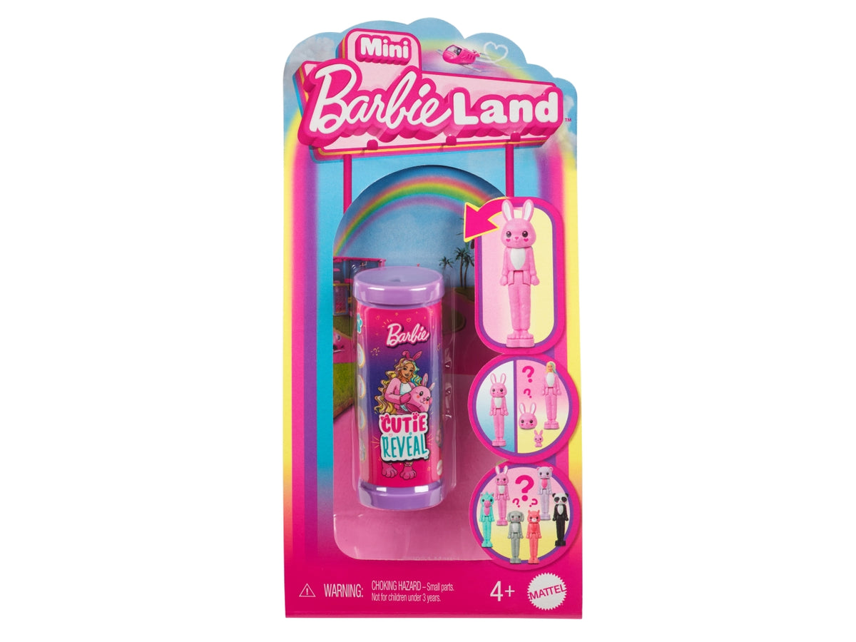 Bambola Barbie Mini BarbieLand Cutie Reveal Serie Color Dream da 3,8 cm con cucciolo $