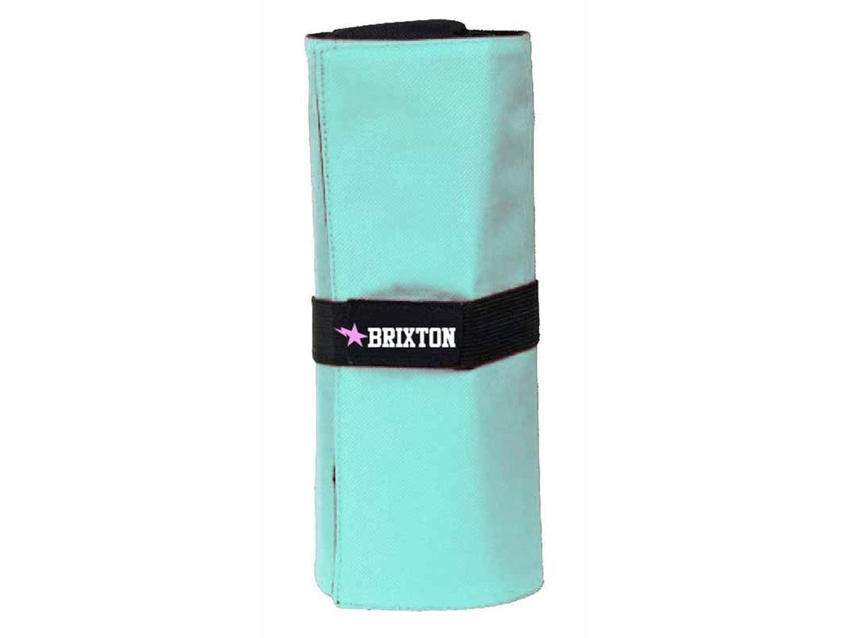 Bauletto roller pastel in poliestere verde acqua con chiusura a strappo e tombolino porta penne 41x22 cm - Dimagraf