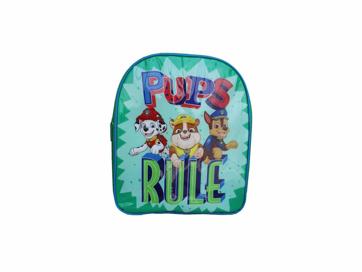 Zaino per la scuola paw patrol verde in tessuto 30x25x10cm 100 g - 1 zaino$