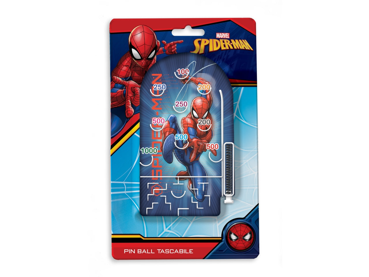 Flipper tascabile Spiderman bambino 9x16x1 cm