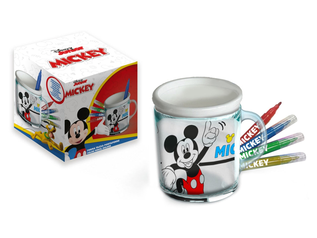 Tazza da colorare Topolini: Portaoggetti e Set da Colorare Mickey Mouse per Bambini dai 3 Anni