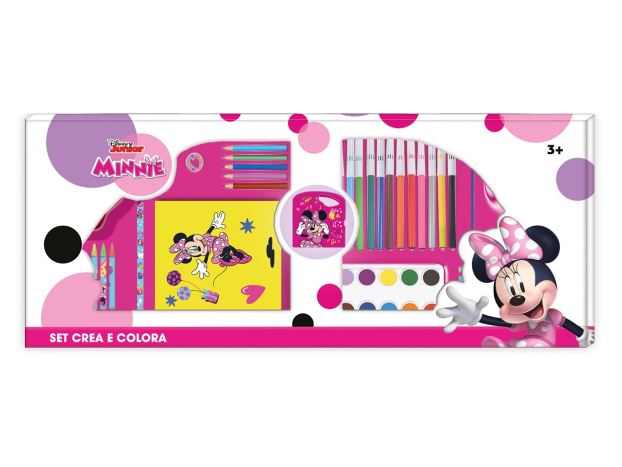 Valigetta Colori Bambine Minnie - Kit Disegna e Colora Disney