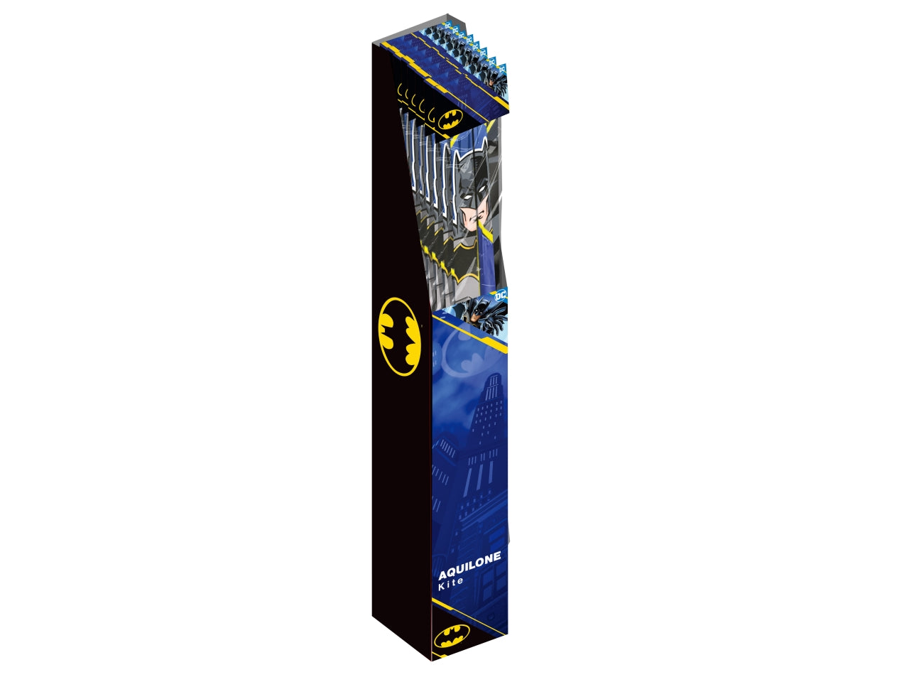 Aquilone per bambino Batman DC età 3+ blu e nero in plastica 95 cm
