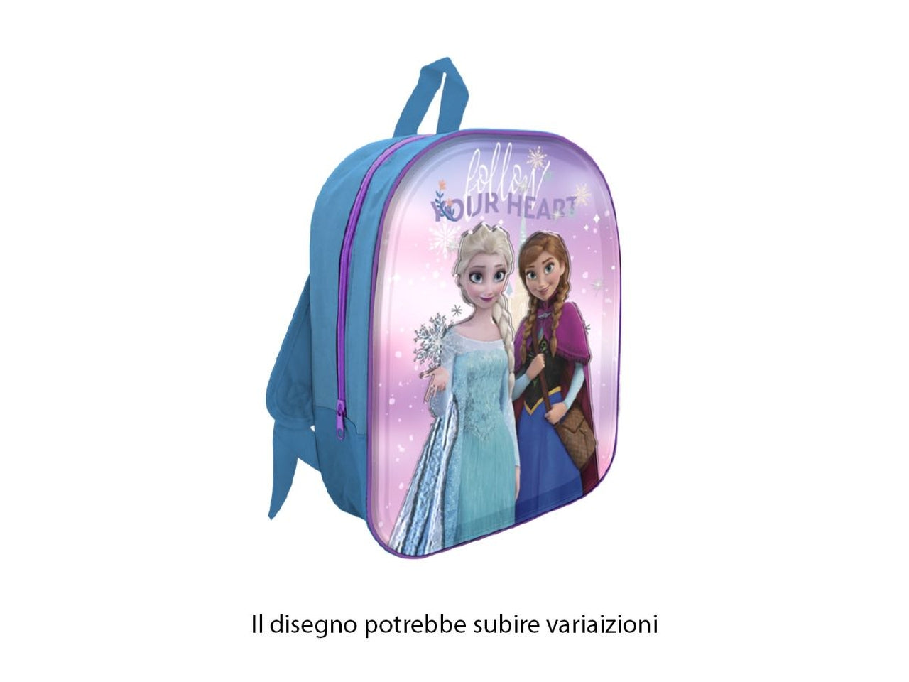 Zaino asilo Frozen 3d con led rosa e celeste - Mc Group