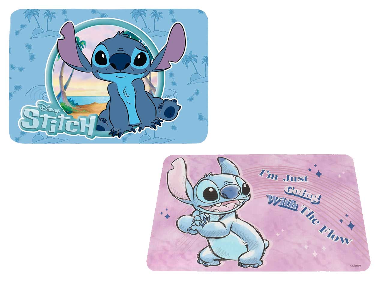 Tovaglietta americana Stitch in plastica azzurro per bambini - Mc Group