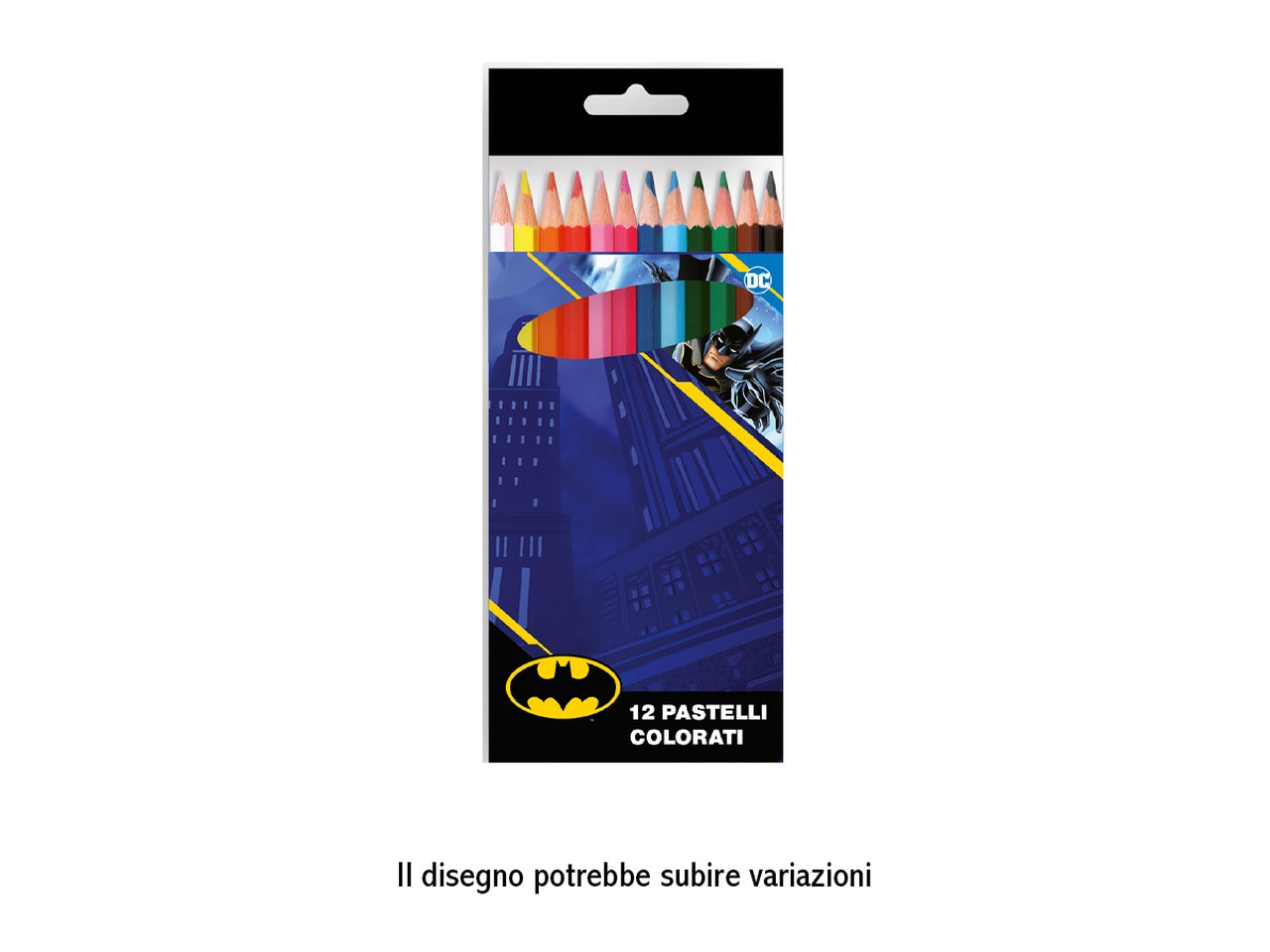 Matite colorate in legno Batman assortiti, confezione da 12 - Marvel