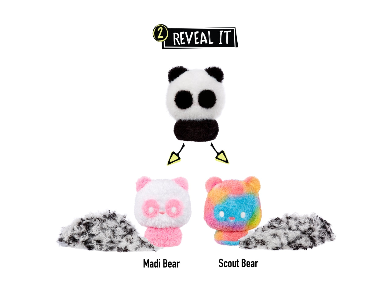 Fluffie stuffiez small plush in sidekick - assortiti
