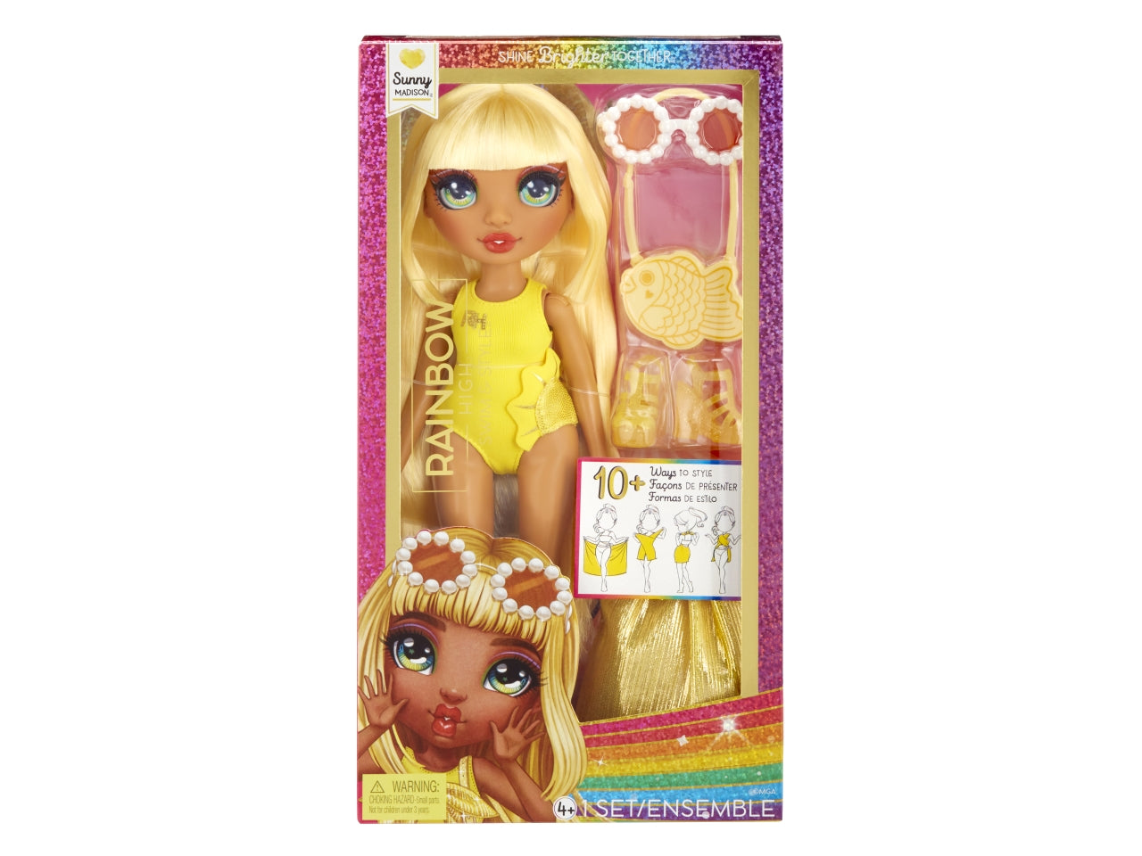 Rainbow high swim & style fashion dolls assortiti $