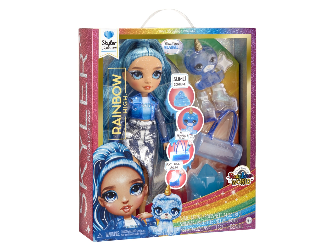 Classic rainbow fashion doll- skyler blue $