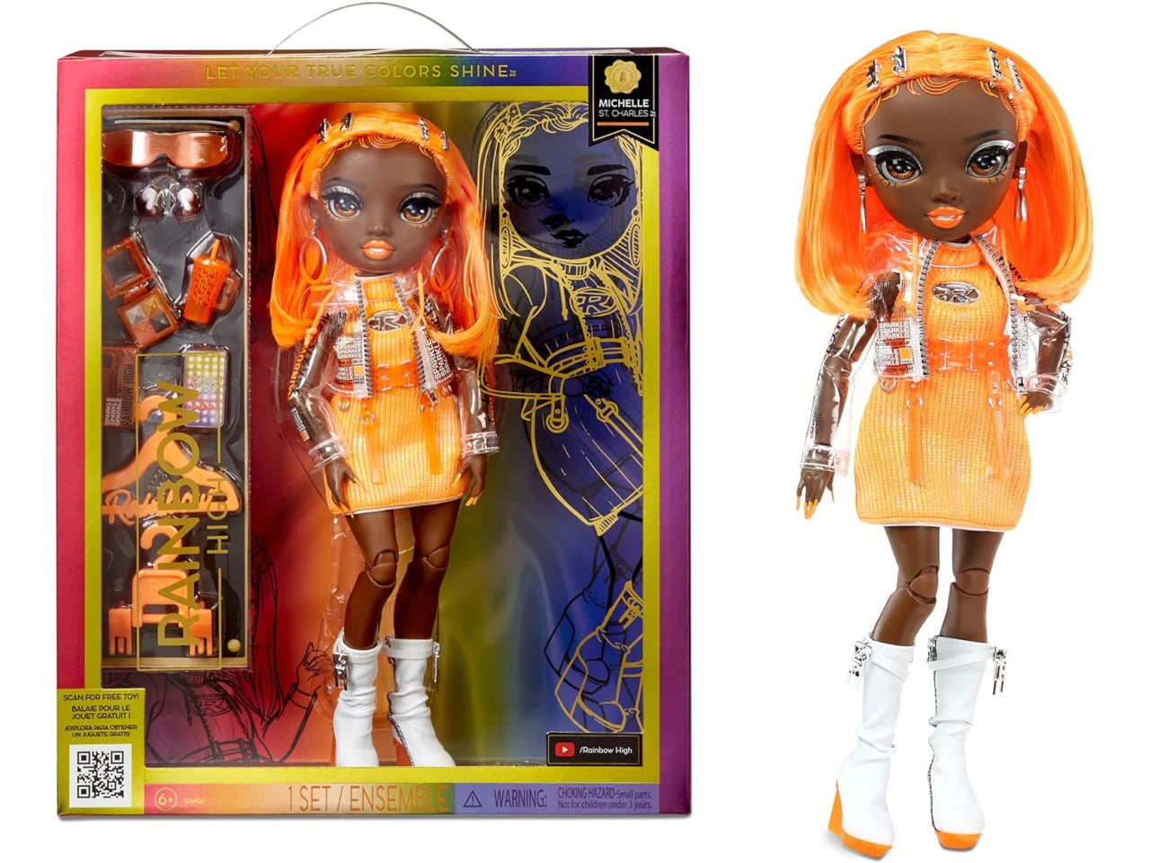 Rainbow high series 5 fashion doll - victoria whitman light pink