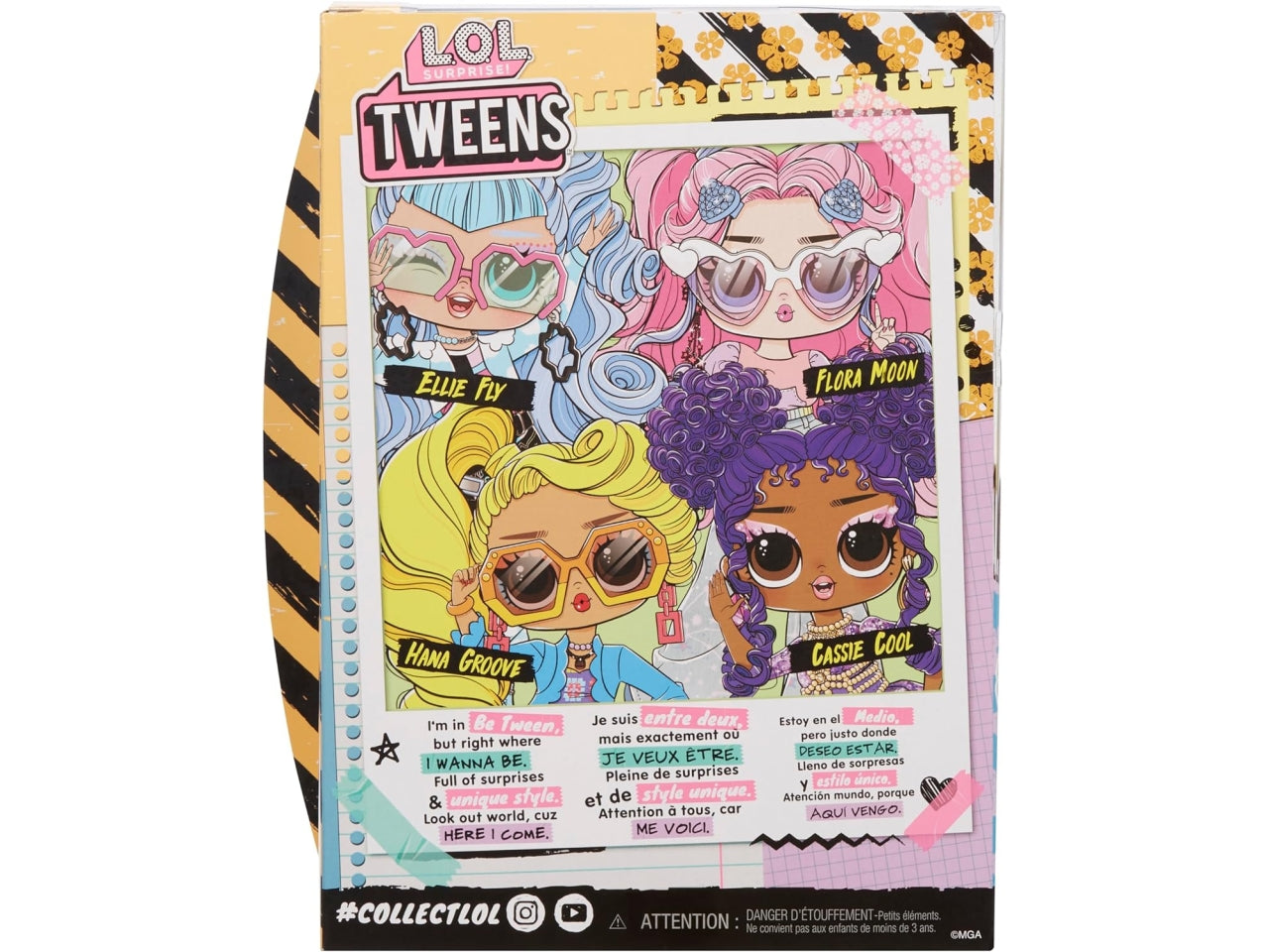 L.o.l. Surprise tweens core doll Hana Groove, bambola con 10 accessori, 4+ anni Mga