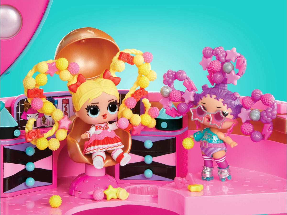 LOL Surprise Hair Beads Salon: Set Gioco Multicolor in Plastica con 100 Accessori per Capelli, Specchio e Bambola - Età 4+ | MGA Entertainment