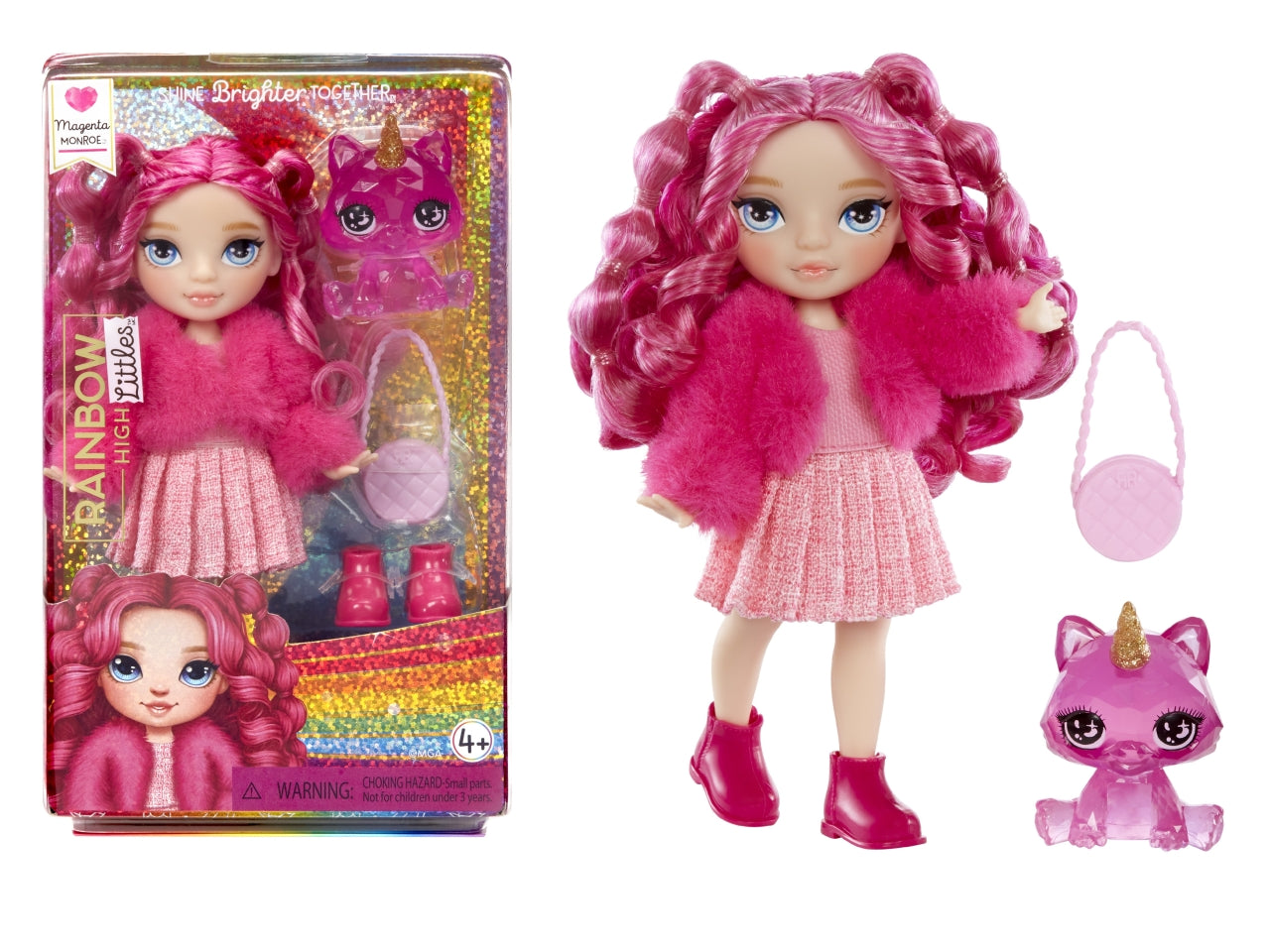 Rainbow High Littles Dolls Magenta: Bambolina Fashion di 14 cm con Abiti e Accessori Rimovibili, Gioco Unisex per Bambini 4+ | MGA Entertainment