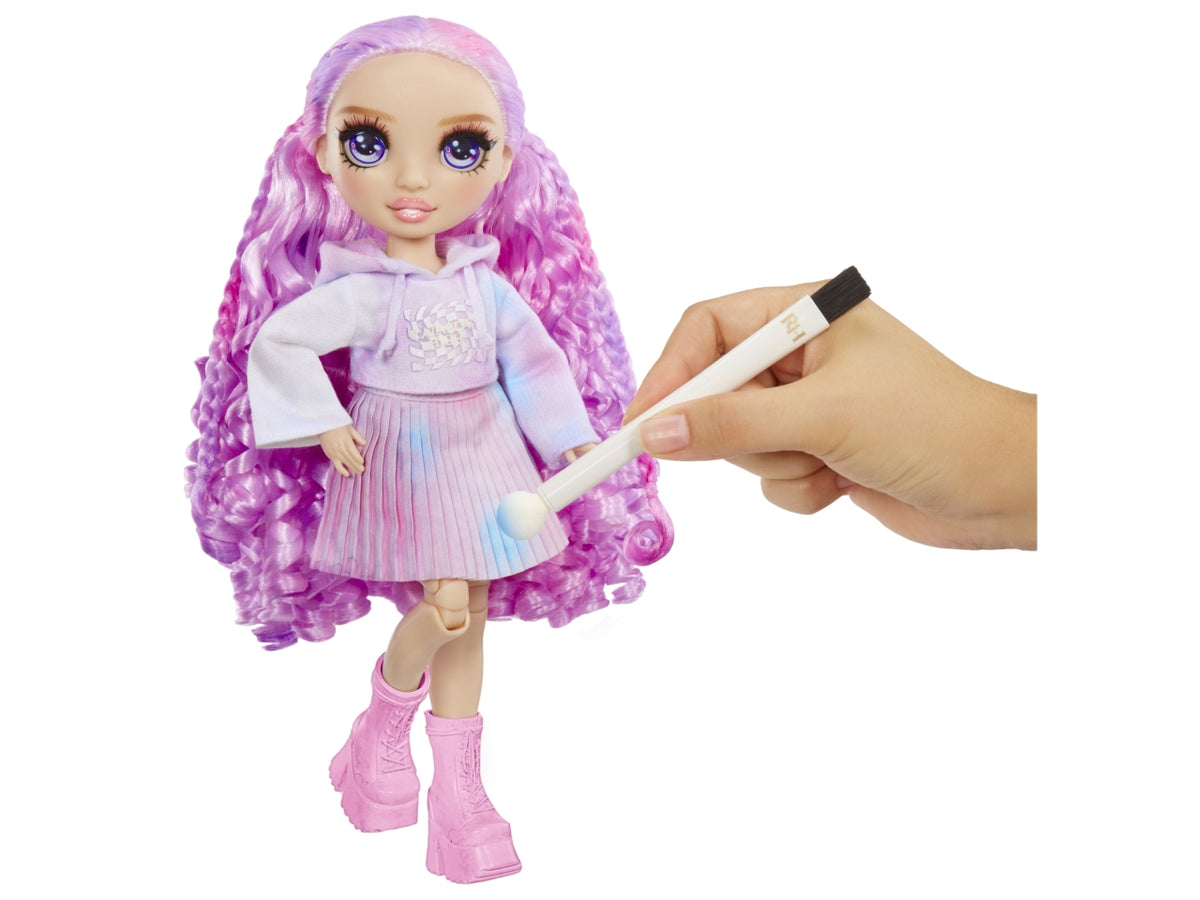 Rainbow High Watercolor & Create New Theme Dolls Purple Eyes: Bambola Fashion Multicolor con Abiti e Accessori per Personalizzazione, Gioco Unisex per Bambini 4+ | MGA Entertainment $
