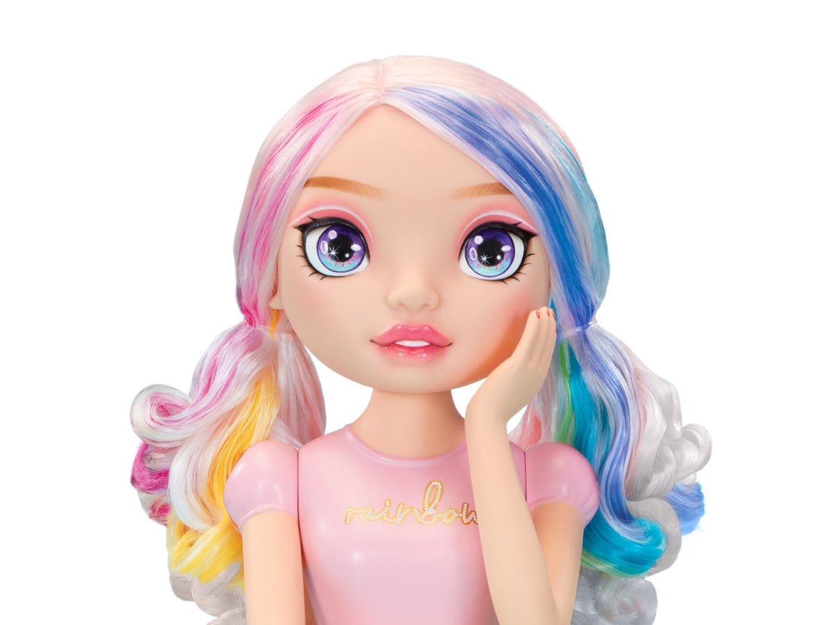 Rainbow High Styling Head Playset: Set di Gioco Multicolor con Testa da Pettinare, Smalti e Accessori, Gioco Unisex per Bambini 4+