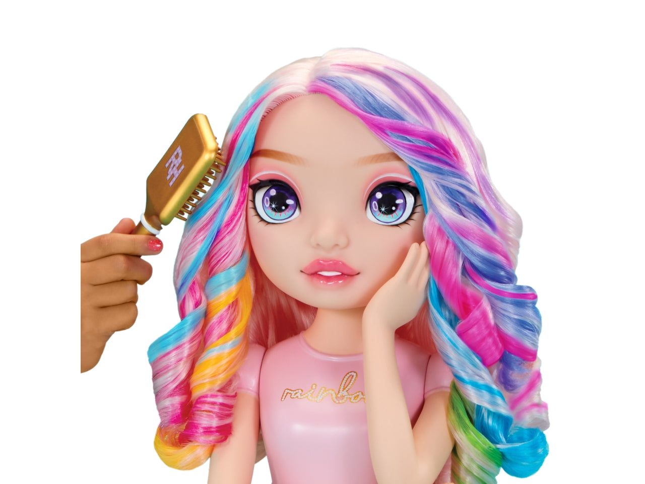 Rainbow High Styling Head Playset: Set di Gioco Multicolor con Testa da Pettinare, Smalti e Accessori, Gioco Unisex per Bambini 4+