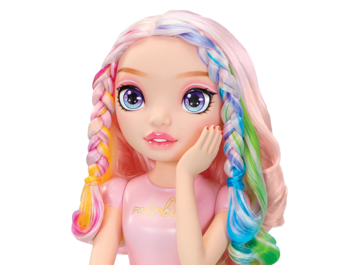 Rainbow High Styling Head Playset: Set di Gioco Multicolor con Testa da Pettinare, Smalti e Accessori, Gioco Unisex per Bambini 4+