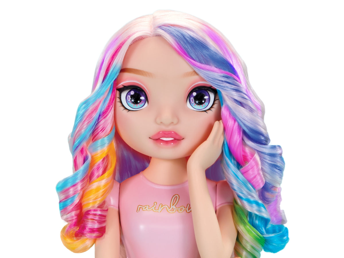 Rainbow High Styling Head Playset: Set di Gioco Multicolor con Testa da Pettinare, Smalti e Accessori, Gioco Unisex per Bambini 4+