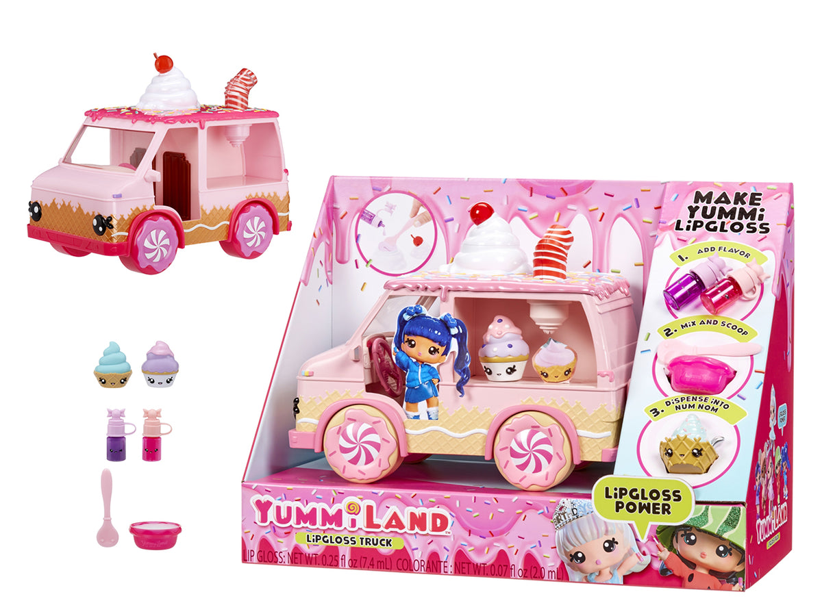 Yummiland Lipgloss Truck: Camion Multicolor per Creare Lucidalabbra Personalizzati con 2 Esclusivi Num Noms, Gioco Unisex per Bambini 4+ | MGA Entertainment $