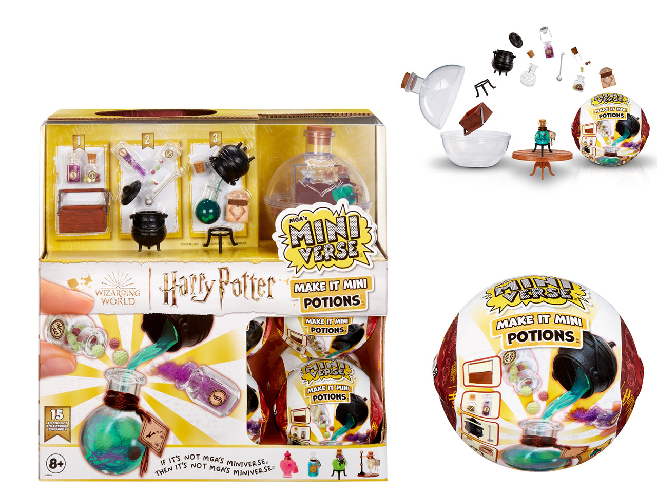 MGA's Miniverse - Harry Potter Make It Mini Potions: Set Multicolor con Miniature di Pozioni e Accessori, Gioco Unisex per Bambini 8+ | MGA Entertainment $