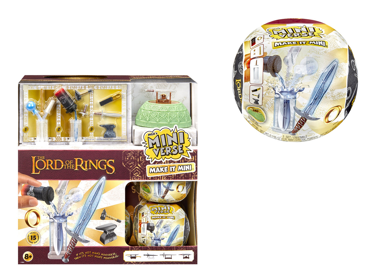 MGA's Miniverse - Make It Mini Lord of the Rings: Set Multicolor con Sfera e Accessori in Miniatura, Gioco Unisex per Bambini 8+ | MGA Entertainment