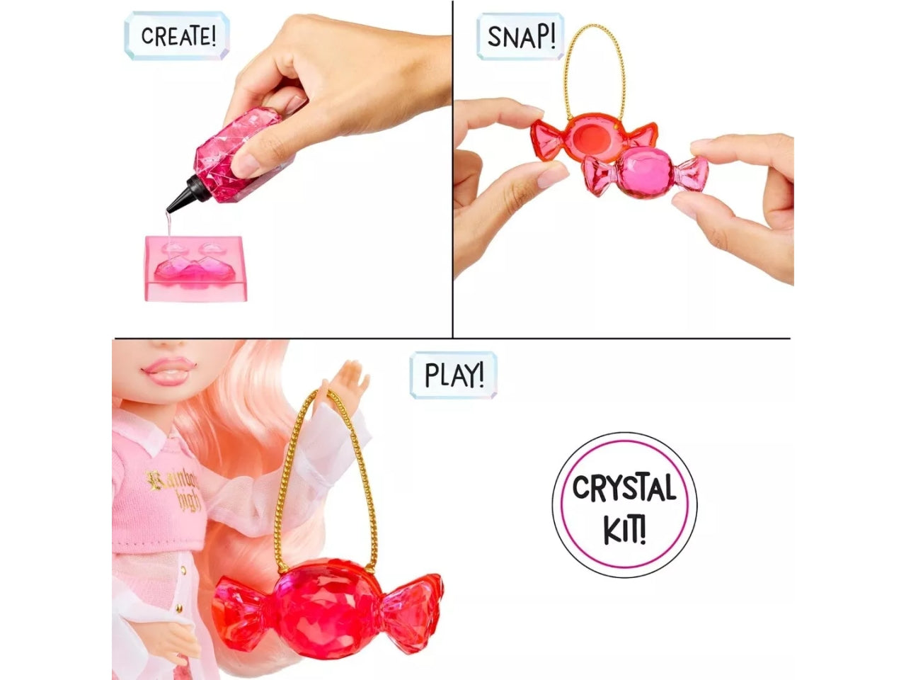 Rainbow High creative crystals fashion doll bella per età 8+ | Mga