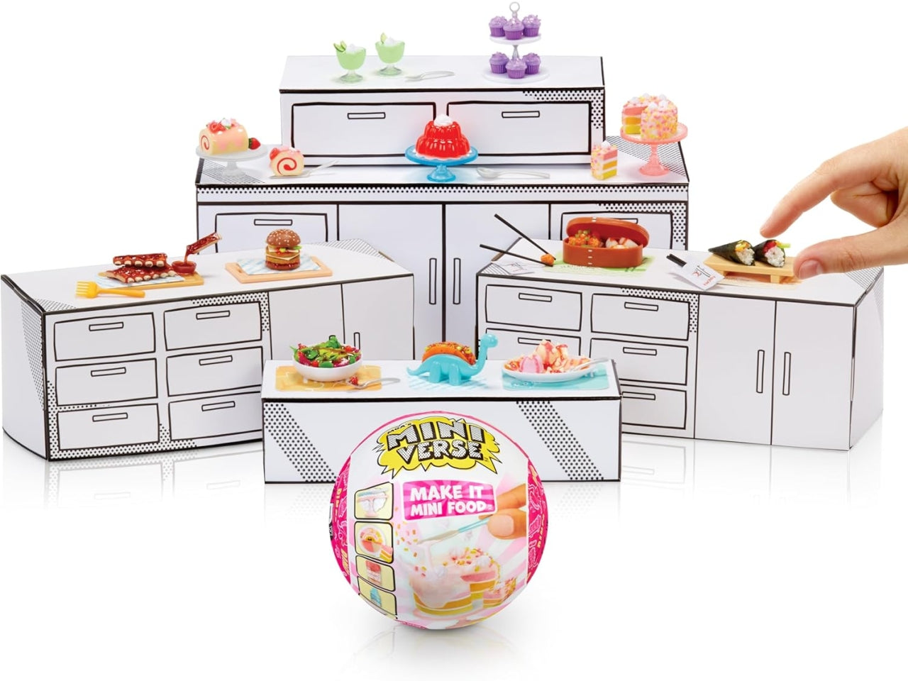 Mga's Miniverse make it mini foods diner series 3b per età 8+ | Mga