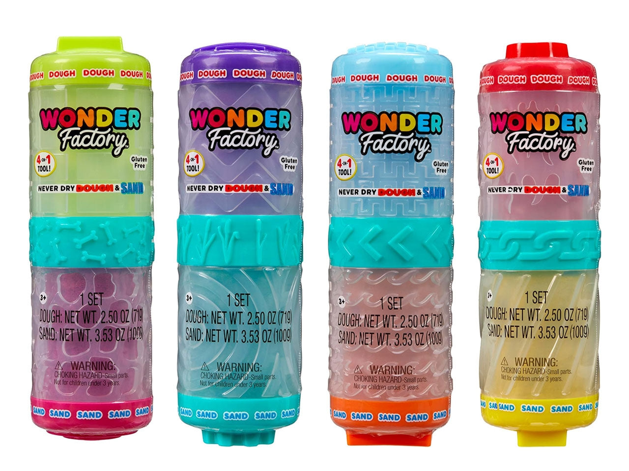 Wonder factory never dry dough & sand starter set | Mga