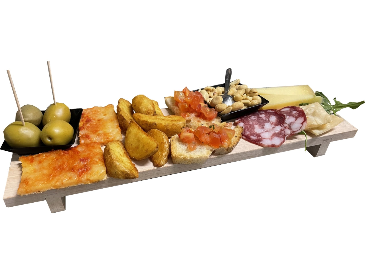 Tavoletta per sushi in massello faggio naturale 45x10x3 cm, made in Italy - Meeting