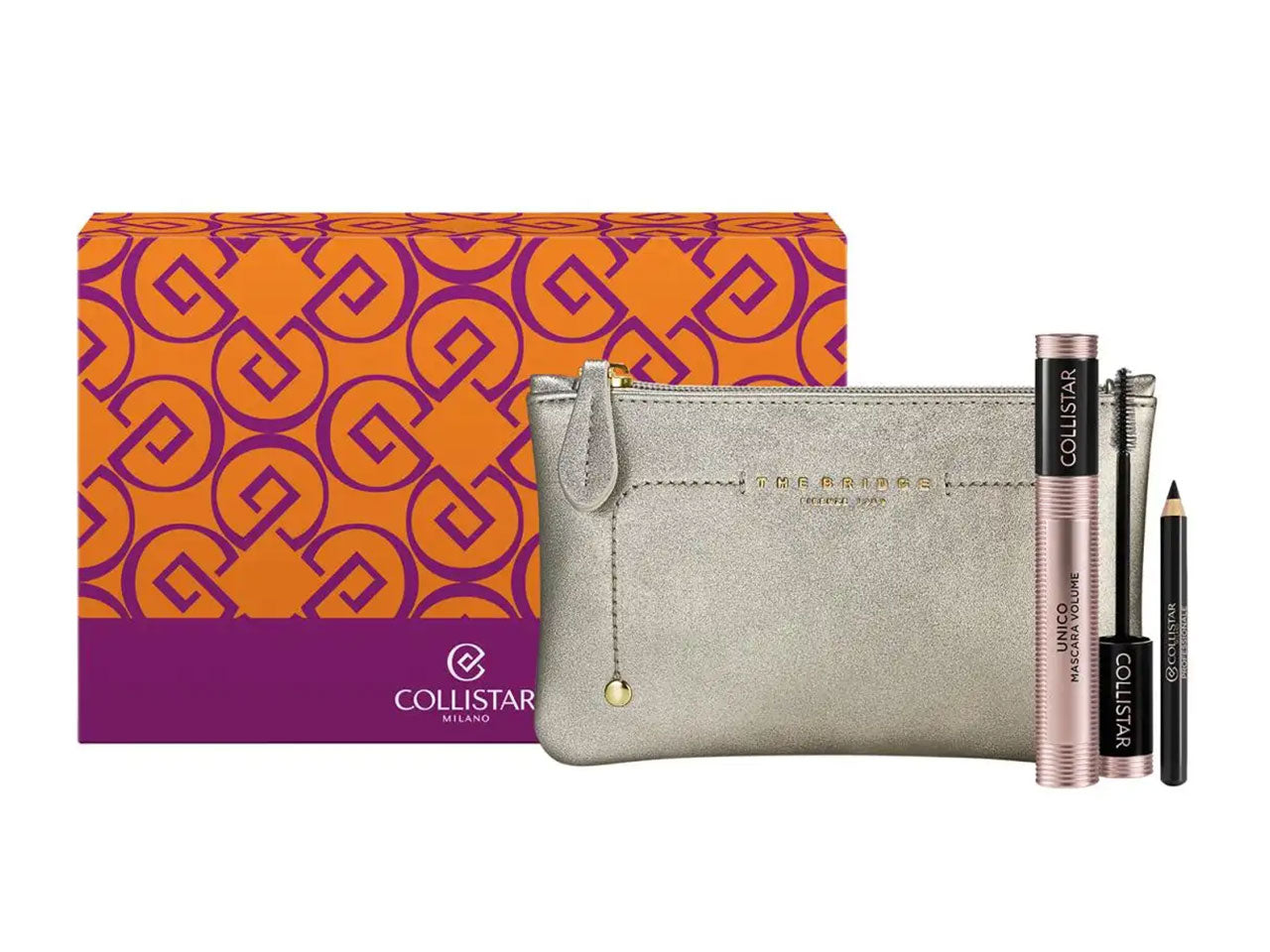 Collistar mascara volume unico+matita professionale, La confezione comprende: beauty-bag the bridge, mascara e matita | Collistar