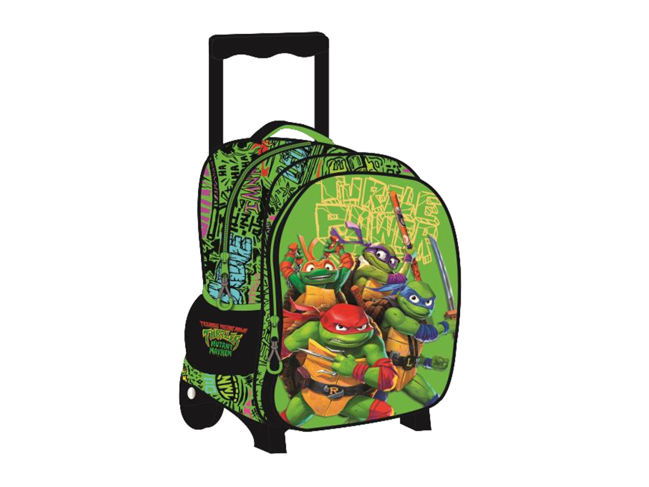 Turtles ninja zaino trolley per asilo