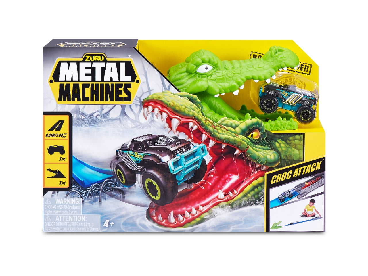 Metal machines pista coccodrillo con auto