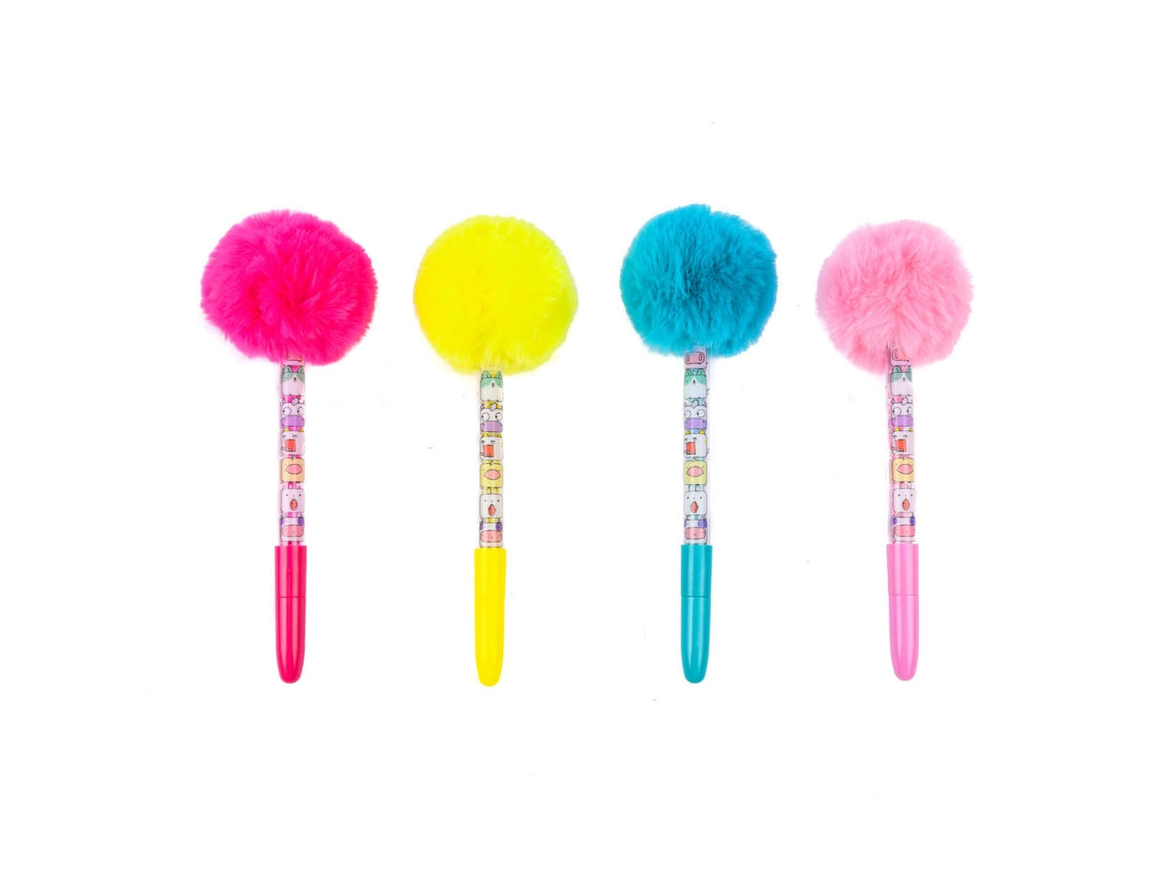 Cubie squad penna cristal pompom disponibile in 4 colori