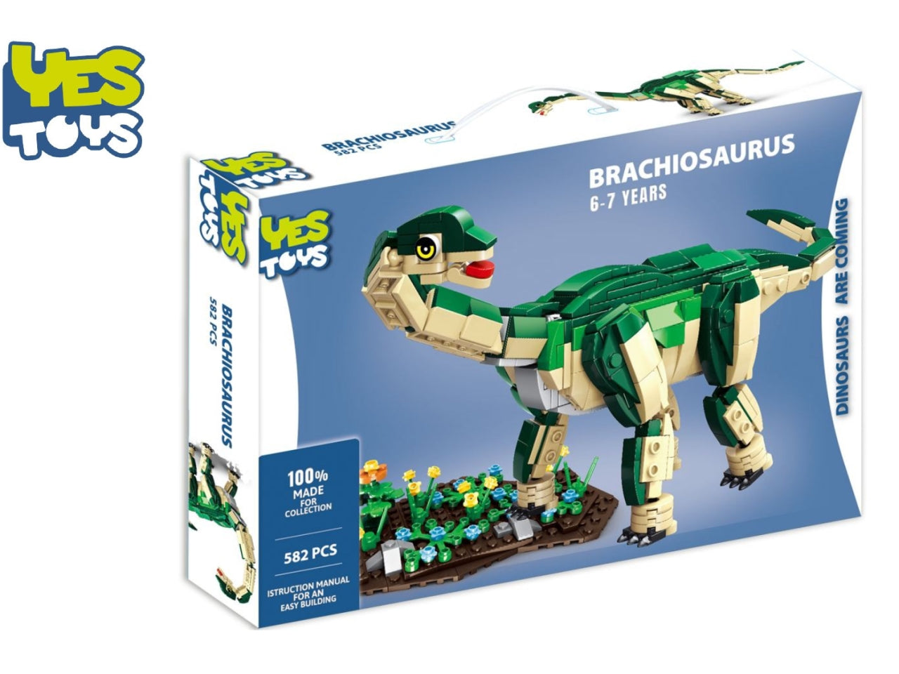 Yes toys brachiosaurus 582 pezzi