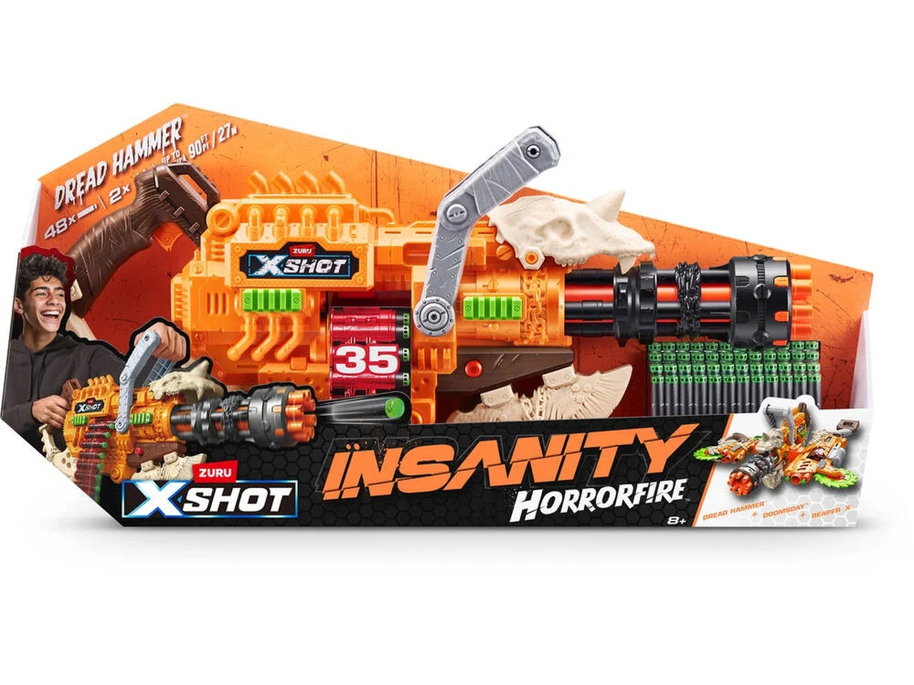 X-shot insanity horrorfire dread hammer | Mattel $