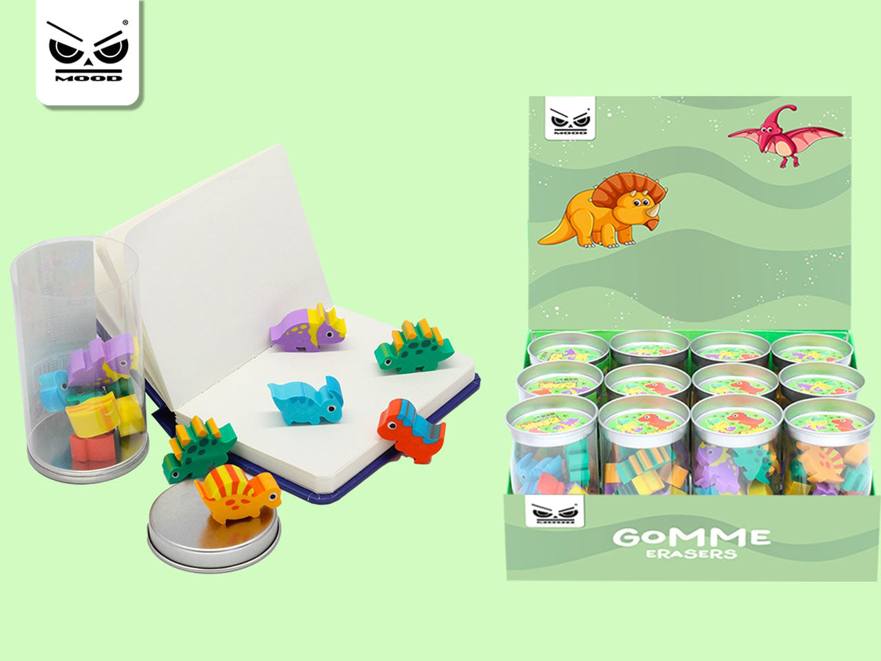 Gommine mini dinosauri il set contiene 12 gommine