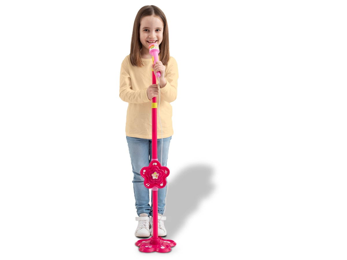 Microfono Basico con Asta - Rosa, Verde e Bianco, Età 3+, Unisex, Bontempi