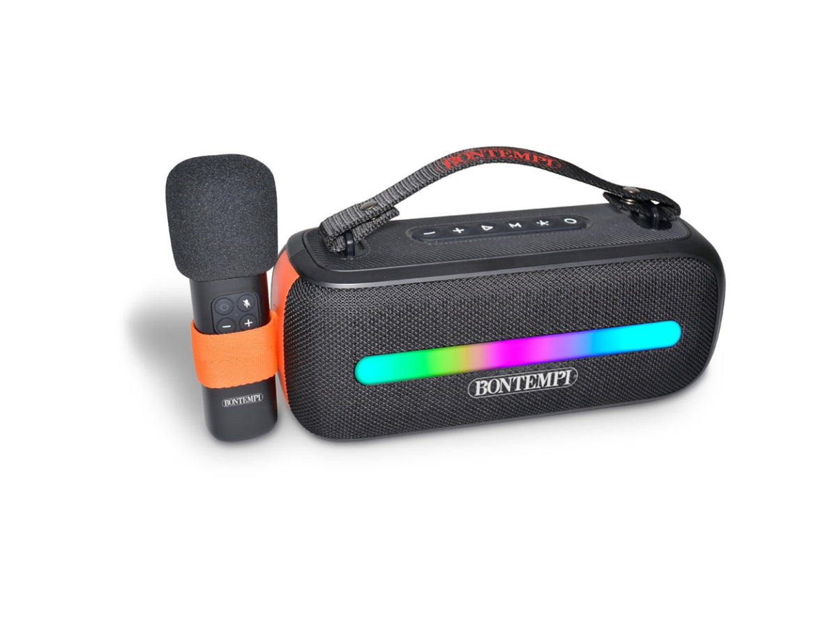 Cassa portatile wireless con microfono
