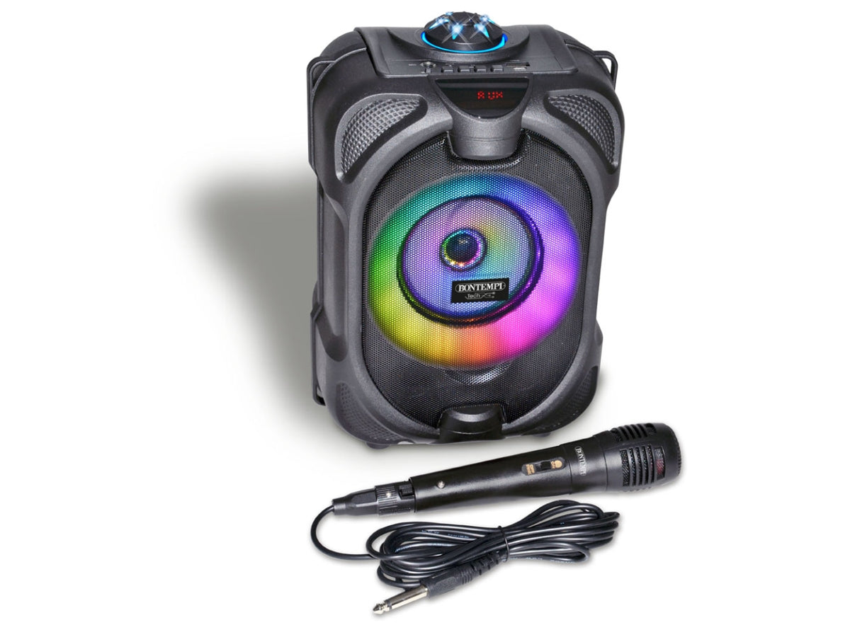 Cassa wireless con microfono e luci RGB