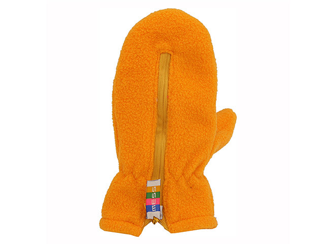 Guanti manopola c/zip arancio gl0809$