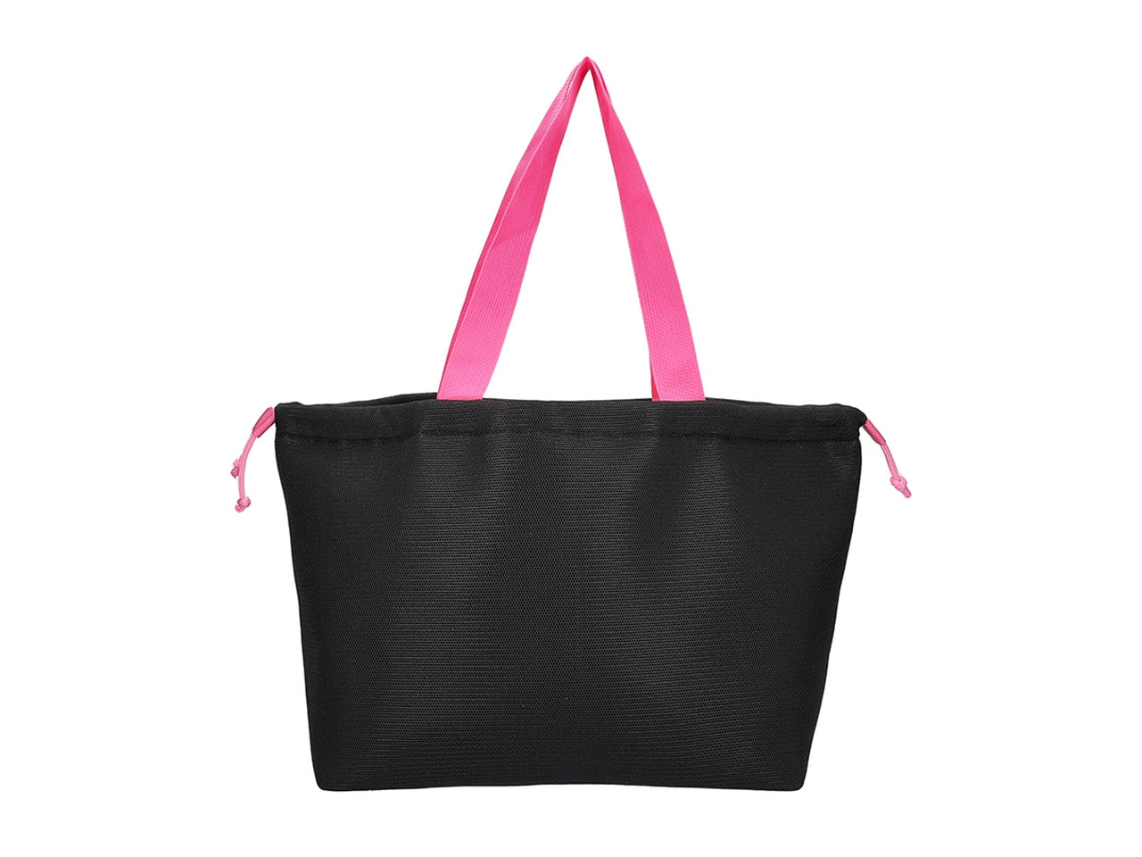 Borsa a sacco con coulisse di chiusura e corde trekking 38x30x16cm nera