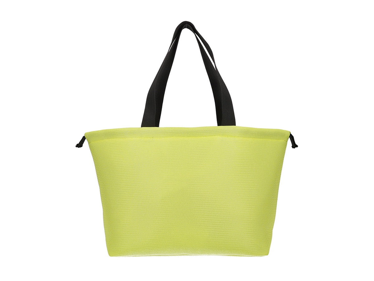 Borsa a sacco con coulisse di chiusura e corde trekking 38x30x16cm lime $