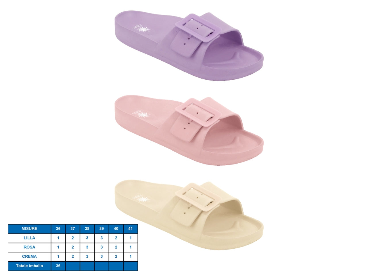 Ciabatta donna modello ippocampo taglie dal 36-41