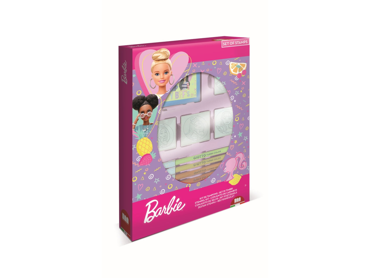 Box di 4 timbri barbie