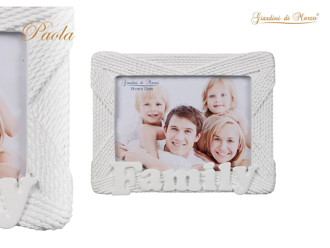 Family portafoto bianco 13x18cm