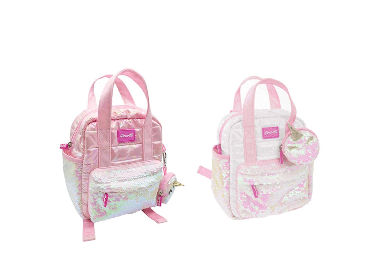 Girabrilla puffer mini backpack assortito