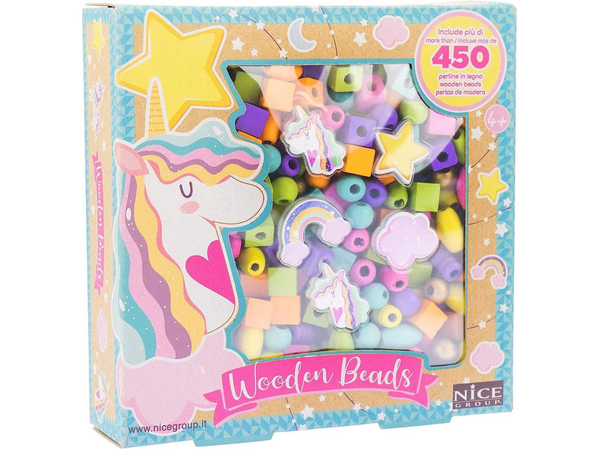 Wooden bead mini box assorted